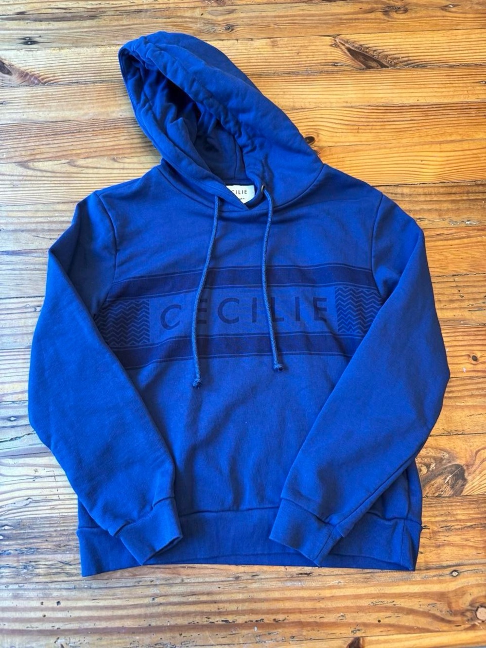 Cecilie Copenhagen Royal Blue Logo Hooded Sweatshirt